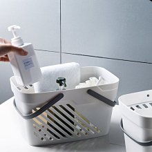 手提洗澡籃子洗浴收納籃長方形塑料家用宿舍浴室置物籃洗漱收納筐~特價 歷史價格詳細信息