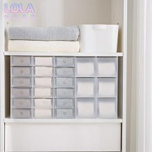 式透明磨砂多層桌面收納盒整理辦公抽屜式口紅化妝分類置物儲物盒無印【UP0021】 歷史價格詳細信息