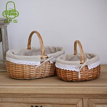 藤編水果籃手提籃送禮花籃雞蛋籃高檔禮品籃子竹籃收納籃菜籃柳編家用 便攜 日系 歷史價格詳細信息
