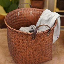 圓籃手工竹掛籃竹編織手提菜籃竹籃子雞蛋籃水果收納竹筐竹編竹器 歷史價格詳細信息