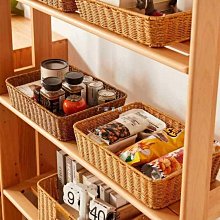 藤編桌面收納筐柳編布藝收納藍竹籃子大號藤籃編織臟衣筐整理小筐*爆款 歷史價格詳細信息