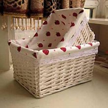 藤編桌面收納筐柳編布藝收納藍竹籃子大號藤籃編織臟衣筐整理小筐*爆款 歷史價格詳細信息