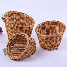 藤編收納筐竹編果盤日式面包籃饅頭筐客廳手提水果籃家用籃子 歷史價格詳細信息