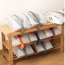 鞋子收納袋透明PVC夾網鞋袋長短款防潮靴子防塵袋帶拉鏈收納鞋袋-朴舍居家 歷史價格詳細信息