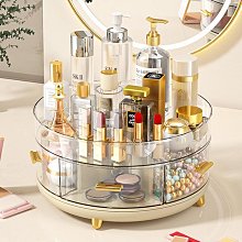 香水置物架桌面化妝品收納架透明輕奢護膚品整理高級感梳妝檯架展 歷史價格詳細信息