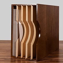 CD收納盒 光盤收納架桌上家庭帶膠cd裝飾架黑膠碟光盤架儲存盒木質 歷史價格詳細信息