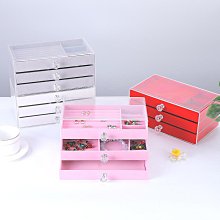 三層透明抽屜耳釘耳環手鐲飾品收納盒首飾盒耳飾戒指手~限時優惠中cud【二丁目】 歷史價格詳細信息