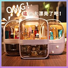 化妝盒收納箱網紅化妝品收納盒帶鏡一體大容量護膚品口紅化妝箱梳妝防塵置物架  露天市集  全台最大的網路購物市集 歷史價格詳細信息