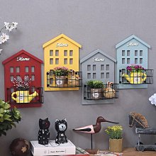 美式收納盒收納籃鐵絲網格布藝桌面門口雜物居家收納整理儲物筐-黑黃【AAA5642】 歷史價格詳細信息