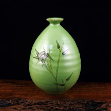 青陶 盼景竹葉 陶瓷小花插 桌上型小花器  迷你花瓶家居擺件 時尚創意陶瓷 價格比較,價格查詢,歷史價格詳細信息