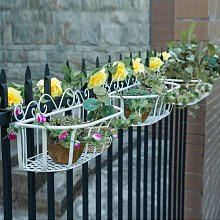 陽臺鐵藝欄桿花架窗臺戶外多肉花架子壁掛護欄懸掛花盆掛架置物架~賣賣賣  露天市集  全臺最大的網路購物市集 歷史價格詳細信息