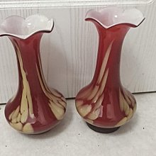 一對全品民國大耳琉璃花瓶，粉紅色的比較少見，有喜歡朋友聯系我 歷史價格詳細信息