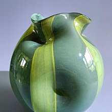 中古vitage出口希臘手工琉璃彩虹款花瓶 老師傅的手藝，設 歷史價格詳細信息