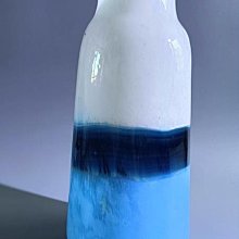 中古vitage出口希臘手工琉璃彩虹款花瓶 老師傅的手藝，設 歷史價格詳細信息