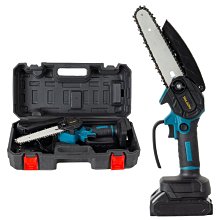 電鋸小型手持家用迷你電鏈鋸伐木鋸神器鋰電充電式戶外鋸柴木工鋸【快速出貨】 歷史價格詳細信息