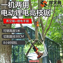 電動高枝鋸高空鋸樹神器伸縮加長桿鋸樹修枝電鋸鋰電鏈鋸進口鋸子-雅怡尚品 歷史價格詳細信息