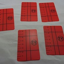 ☆捷成儀器☆TY02紅光雷射水平儀/墨線雷射儀專用標示板 紅光反射板搭配紅光雷射反光板 PLS3 PLS180反光片5片 價格比較,價格查詢,歷史價格詳細信息