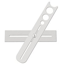 萬向開孔定位鋁合金多折尺 五孔六折魚尾 折疊尺 開孔定位器 萬向尺 歷史價格詳細信息