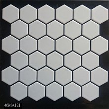[磁磚之嘉] 中顆六角型馬賽克 4.6*4.6CM~平光白 另有黑色 價格比較,價格查詢,歷史價格詳細信息