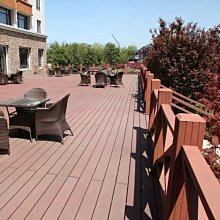 塑木地板木塑戶外庭院陽臺防曬防腐木地板拼接耐磨硬塑板 歷史價格詳細信息