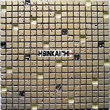 【鑫鎧棋磁磚精品】特殊玉琉璃朦朧灰質感水晶馬賽克 DIY材料 商城最便宜 400元/才 30*30 歷史價格詳細信息