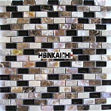 【鑫鎧棋磁磚精品】水晶純色黑白混 玻璃馬賽克 設計師款 拼貼/DIY材料 拍賣最便宜330/才 歷史價格詳細信息