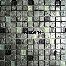 【鑫鎧棋磁磚精品】時尚黑灰混玻璃馬賽克 璀璨系列 拼貼/修補 DIY材料 拍賣最便宜180/才 歷史價格詳細信息