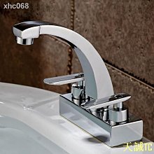 衛生間面盆單把雙孔冷熱水龍頭多功能洗臉盆帶淋浴花灑雙用水龍頭~特賣 歷史價格詳細信息