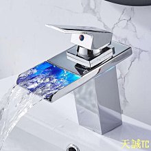 天誠TCLed 水龍頭照明全黃銅冷熱盆浴室廚房溫度控制 3 色指示水龍頭 歷史價格詳細信息