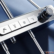 凱德百貨商城花灑套裝 白色全銅淋浴家用衛生間沐浴增壓花灑衛浴恆溫洗澡噴頭 歷史價格詳細信息