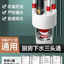 洗菜盆下水管水槽下水器防臭下水管後置省空間下水器左右款排水管 歷史價格詳細信息