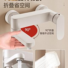 白色花灑套裝恆溫數顯氛圍燈按鍵大置物貼牆方杆全銅增壓淋浴花灑 歷史價格詳細信息