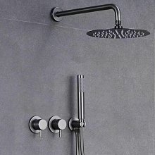 暗裝嵌入式花灑套裝家用冷熱恆溫淋浴套裝天幕瀑布出水淋浴器 歷史價格詳細信息