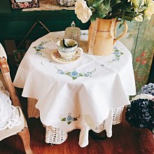 “正品”甩賣 外貿出口原單法式闐園棉麻布刺繡方桌布 茶幾布 床頭柜蓋巾 價格比較,價格查詢,歷史價格詳細信息