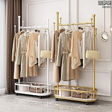 簡易晾衣架子帶輪移動室內房間衣服衣帽架小型落地大理石紋掛衣架 歷史價格詳細信息