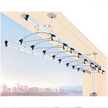 【締造】陽臺伸縮晾衣架戶外摺疊曬衣架家用推拉式窗外室內外晾衣杆加厚款 歷史價格詳細信息