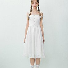 【滿300出貨】樂町拼接褶皺寬肩帶背心裙24年春季新款收腰連衣裙少女粉色碎花裙 歷史價格詳細信息