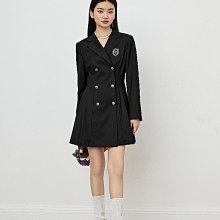 樂町復古學院風百褶裙女2024年春季新款側邊搭袢設計深牛仔藍短裙-我們這一家 歷史價格詳細信息