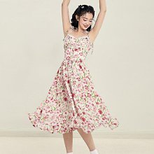 甜美風碎花連衣裙女2024夏季新款雪紡海邊度假初戀裙子泡泡袖長裙 歷史價格詳細信息