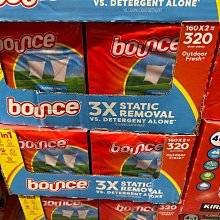 Bounce 烘衣柔軟去靜電紙 160張 X 2入 3組  W1006152  COSCO代購 歷史價格詳細信息