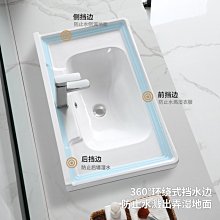 新款陽臺洗衣盆一體陶瓷盆嵌入式臺上盆帶搓板洗衣槽洗手盆洗臉盆單盆超夯 新品 精品 歷史價格詳細信息
