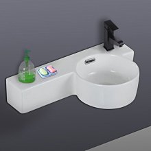 新款小戶型衛生間洗手盆掛墻式洗臉盆浴室柜組合大理石洗面池洗漱臺盆超夯 新品 精品 歷史價格詳細信息