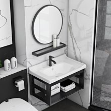 新款陶瓷一體盆不銹鋼浴室柜洗手臺衛生間洗臉池柜組合洗漱臺盆衛浴柜超夯 新品 精品 歷史價格詳細信息
