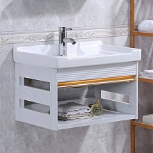 新款.掛墻式洗手盆柜組合小戶型陶瓷一體洗漱臺現代衛生間陽臺洗手盆超夯 新品 精品 歷史價格詳細信息