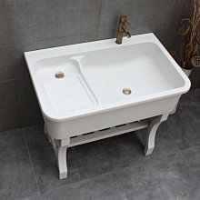 新款石英石臺面陽臺洗衣池洗手盆水槽帶搓衣板一體洗衣機柜盆伴侶超夯 新品 精品 歷史價格詳細信息