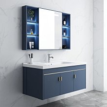 新款巖板太空鋁浴室柜組合陶瓷一體洗手盆柜組合洗臉盆小戶型超夯 新品 精品 歷史價格詳細信息