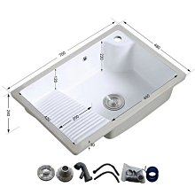 新款洗衣池陶瓷臺下帶搓洗衣盆陽臺嵌入式洗手盆洗臉盆家用大尺寸柜盆超夯 新品 精品 歷史價格詳細信息