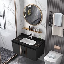 新款衛生間一體洗手盆家用浴室柜子組合陽臺置物柜掛墻式浴室臺超夯 新品 精品 歷史價格詳細信息