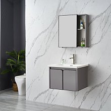 新款現代簡約浴室柜組合橡木洗漱臺衛生間洗手洗臉一體陶瓷盆鏡柜超夯 新品 精品 歷史價格詳細信息