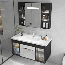 新款衛生間洗臉盆柜組合家用巖板一體洗手盆小戶型洗漱臺太空鋁浴室柜超夯 新品 精品 歷史價格詳細信息
